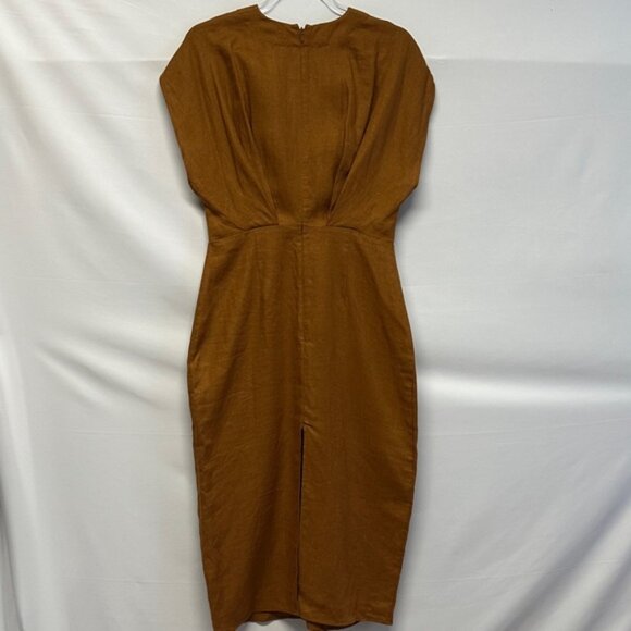 NWT Banana Republic Mari Draped Midi Dress Women's Petite 8 - Picture 5 of 5